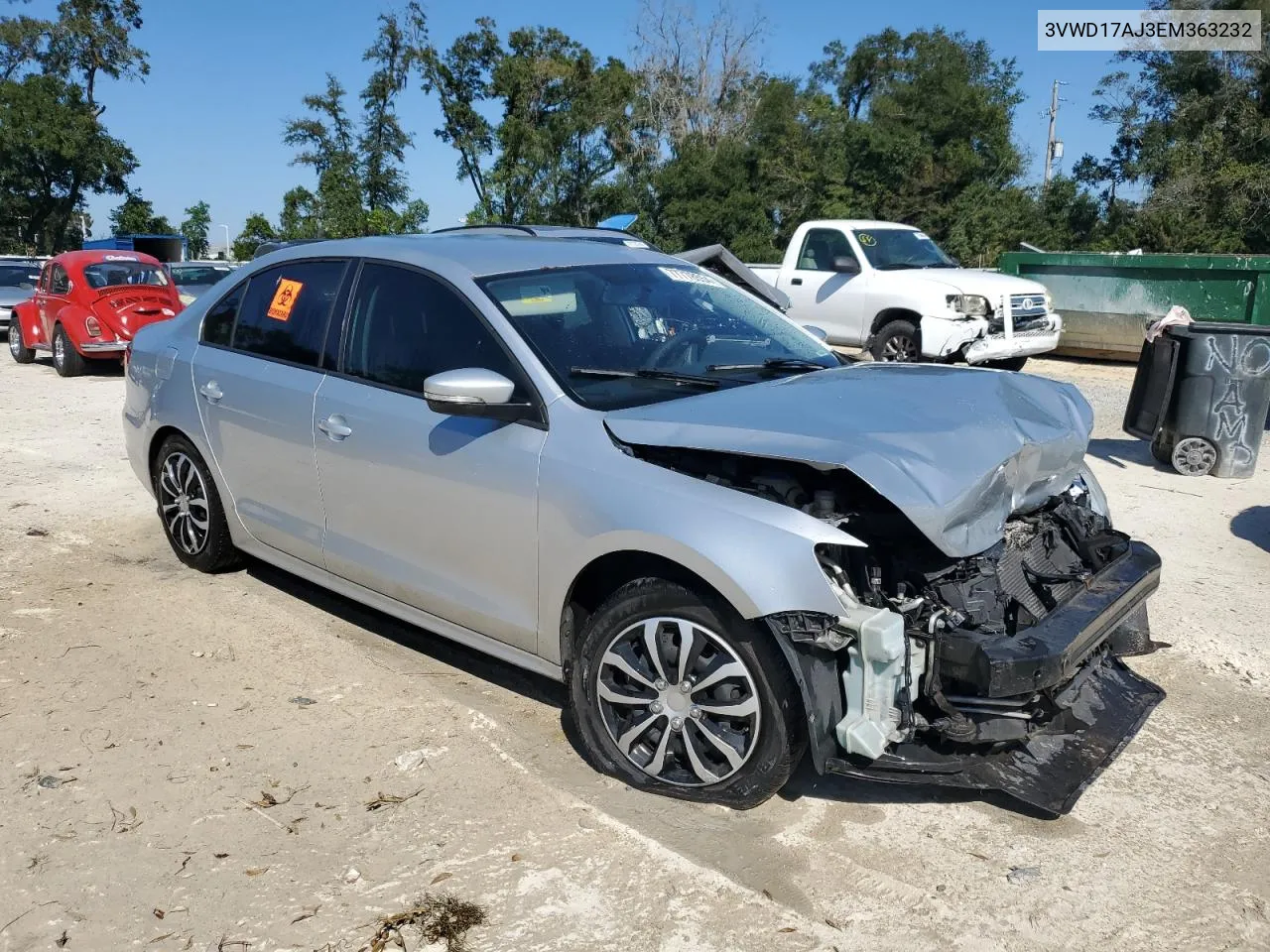 2014 Volkswagen Jetta Se VIN: 3VWD17AJ3EM363232 Lot: 77778554