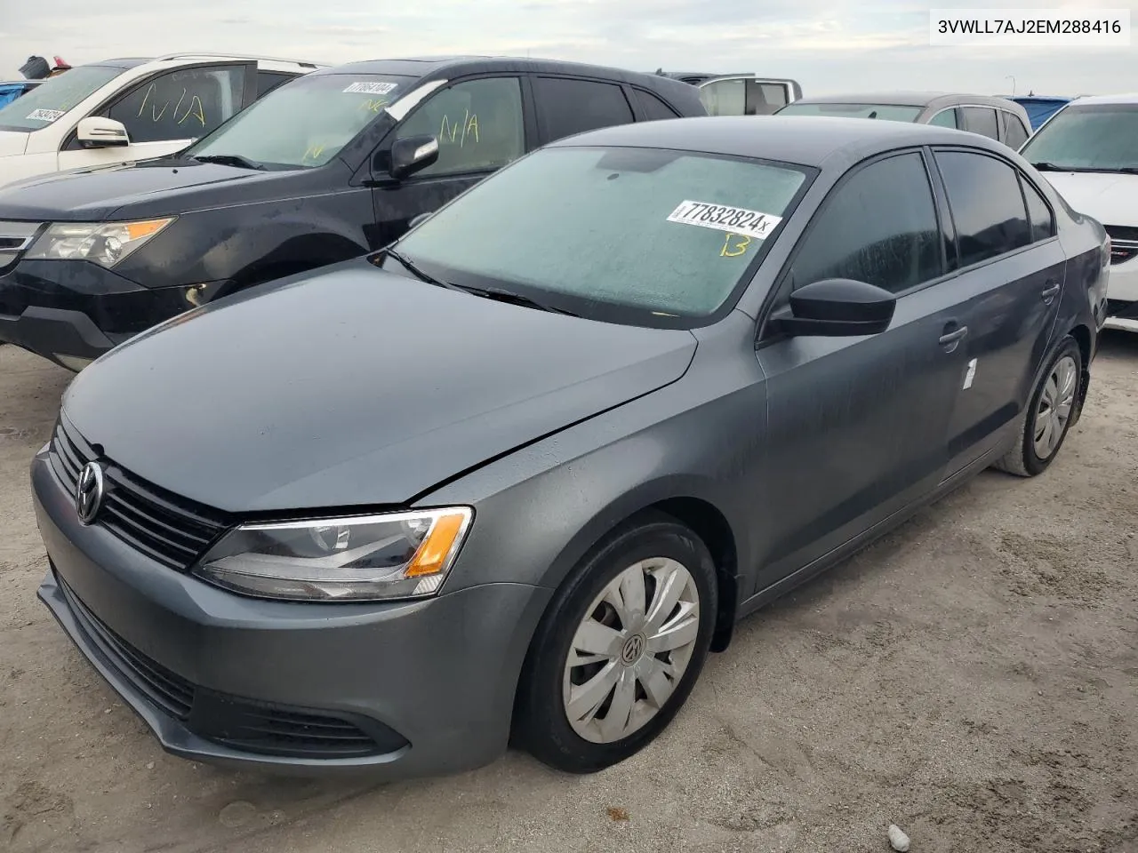 2014 Volkswagen Jetta Tdi VIN: 3VWLL7AJ2EM288416 Lot: 77832824