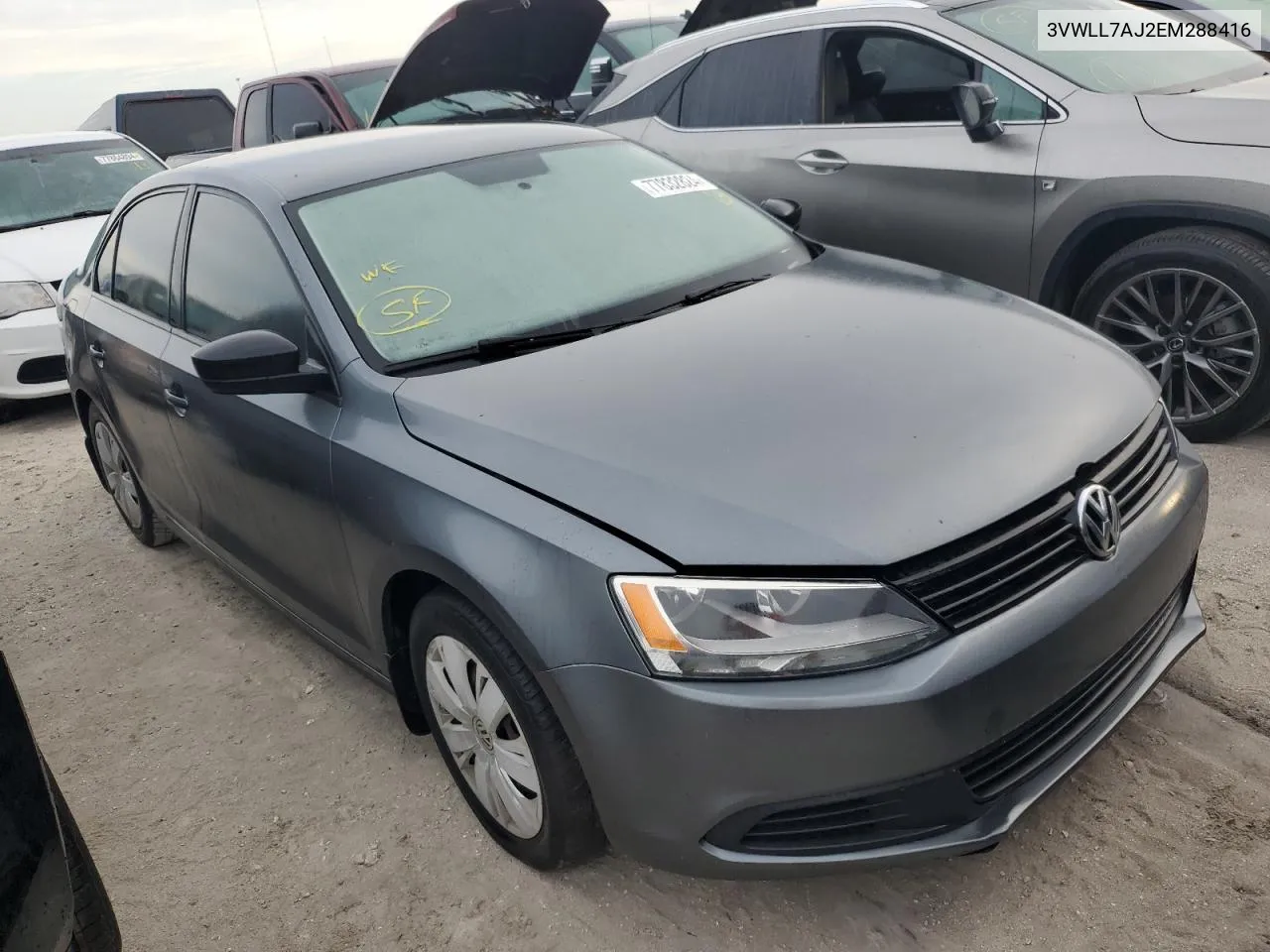 2014 Volkswagen Jetta Tdi VIN: 3VWLL7AJ2EM288416 Lot: 77832824