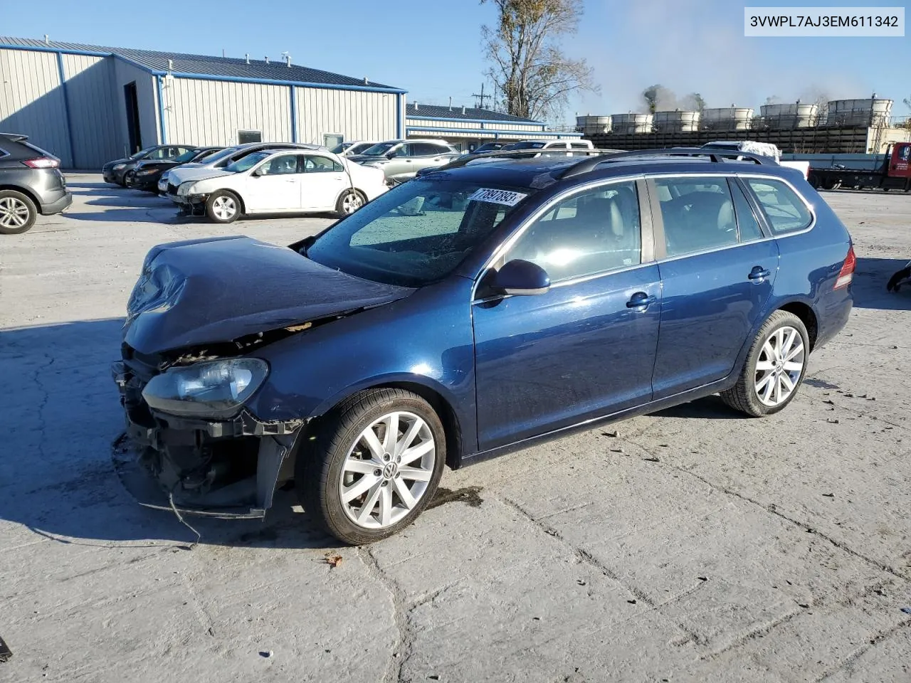 2014 Volkswagen Jetta Tdi VIN: 3VWPL7AJ3EM611342 Lot: 77897893