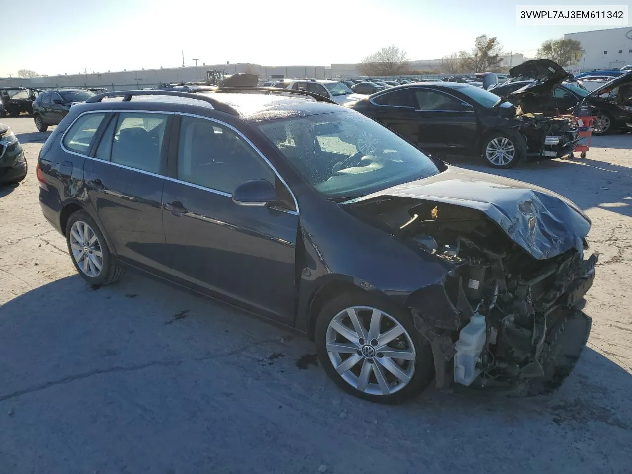 2014 Volkswagen Jetta Tdi VIN: 3VWPL7AJ3EM611342 Lot: 77897893