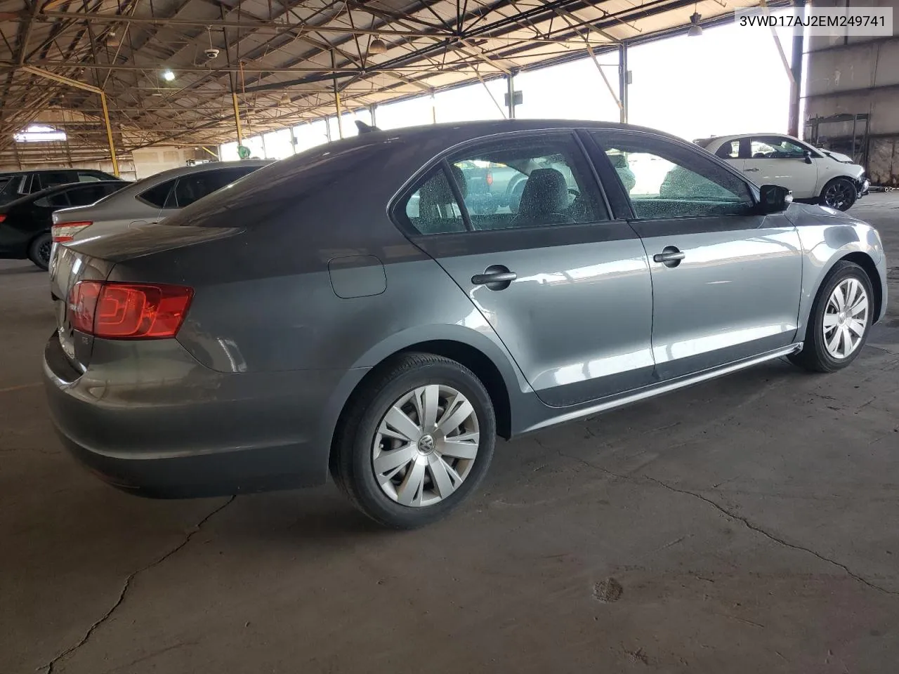 2014 Volkswagen Jetta Se VIN: 3VWD17AJ2EM249741 Lot: 78027094