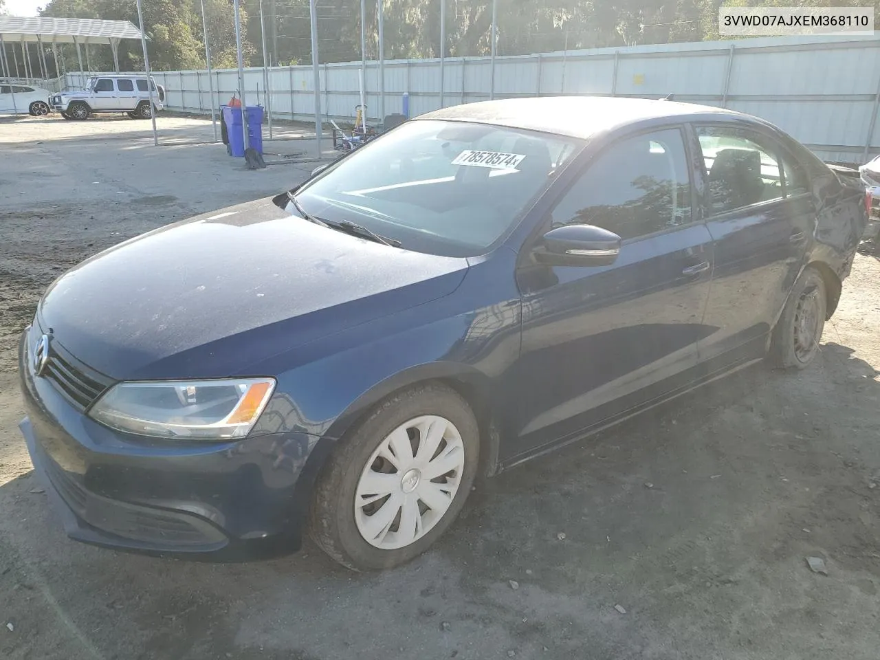 2014 Volkswagen Jetta Se VIN: 3VWD07AJXEM368110 Lot: 78578574