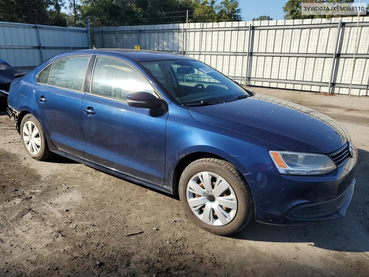 2014 Volkswagen Jetta Se VIN: 3VWD07AJXEM368110 Lot: 78578574