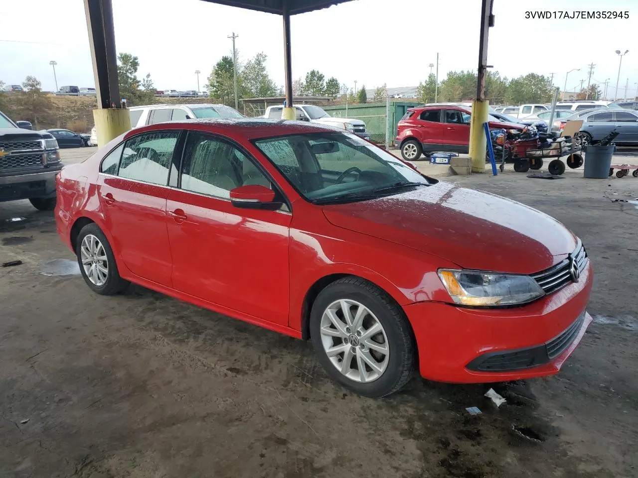 2014 Volkswagen Jetta Se VIN: 3VWD17AJ7EM352945 Lot: 78688854