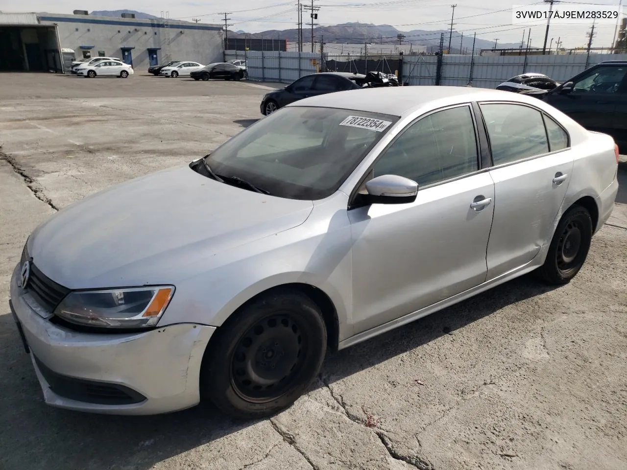 2014 Volkswagen Jetta Se VIN: 3VWD17AJ9EM283529 Lot: 78722354