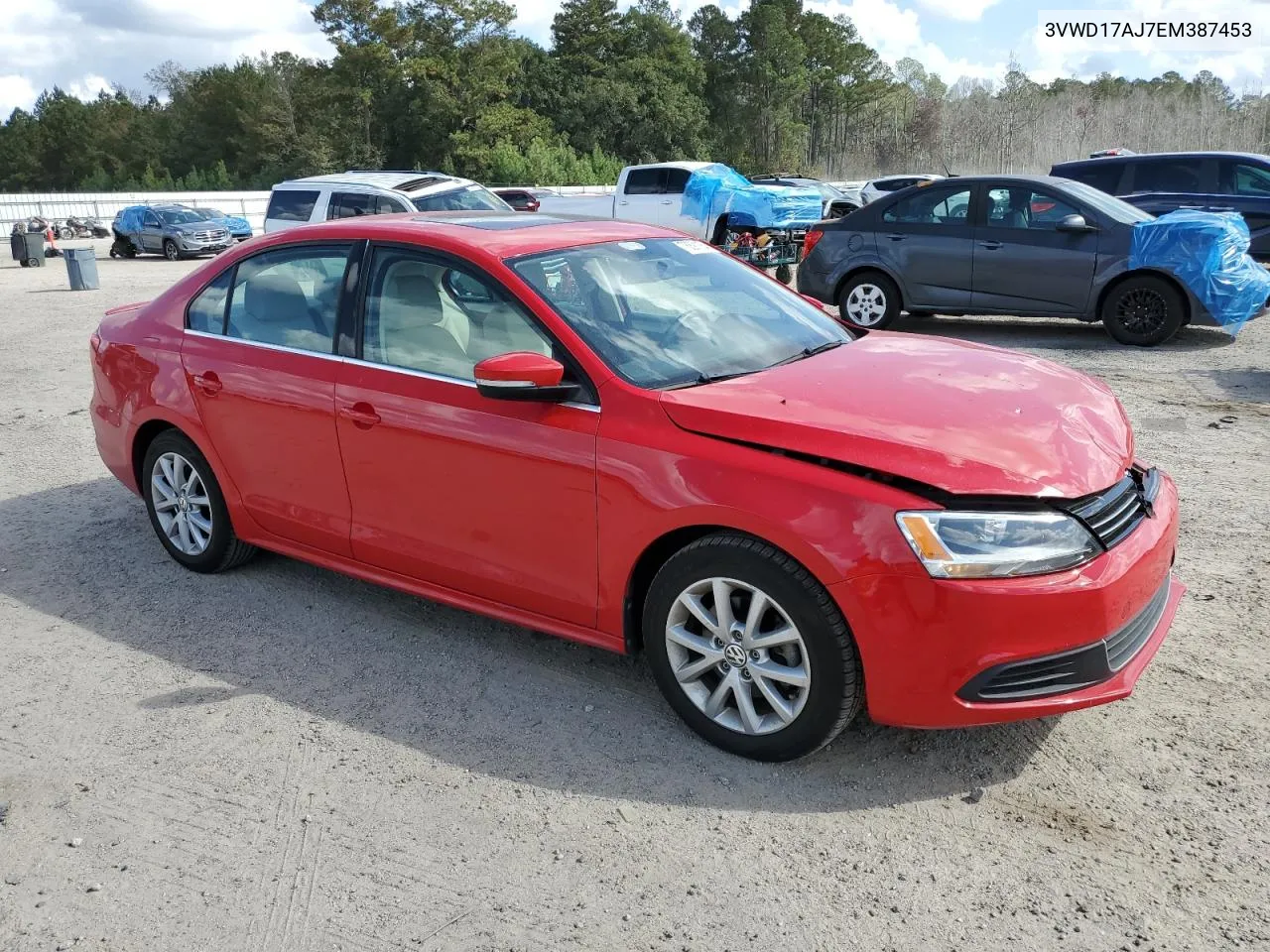 2014 Volkswagen Jetta Se VIN: 3VWD17AJ7EM387453 Lot: 78891184