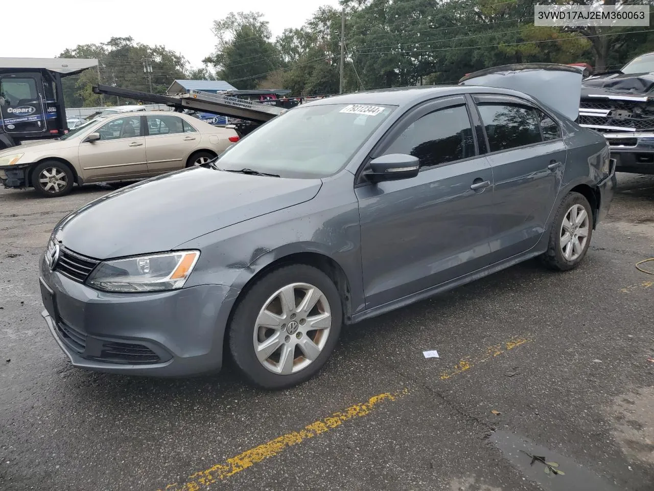 2014 Volkswagen Jetta Se VIN: 3VWD17AJ2EM360063 Lot: 79312344