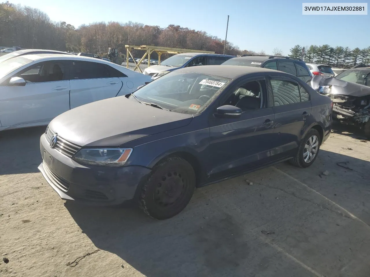 2014 Volkswagen Jetta Se VIN: 3VWD17AJXEM302881 Lot: 79460784