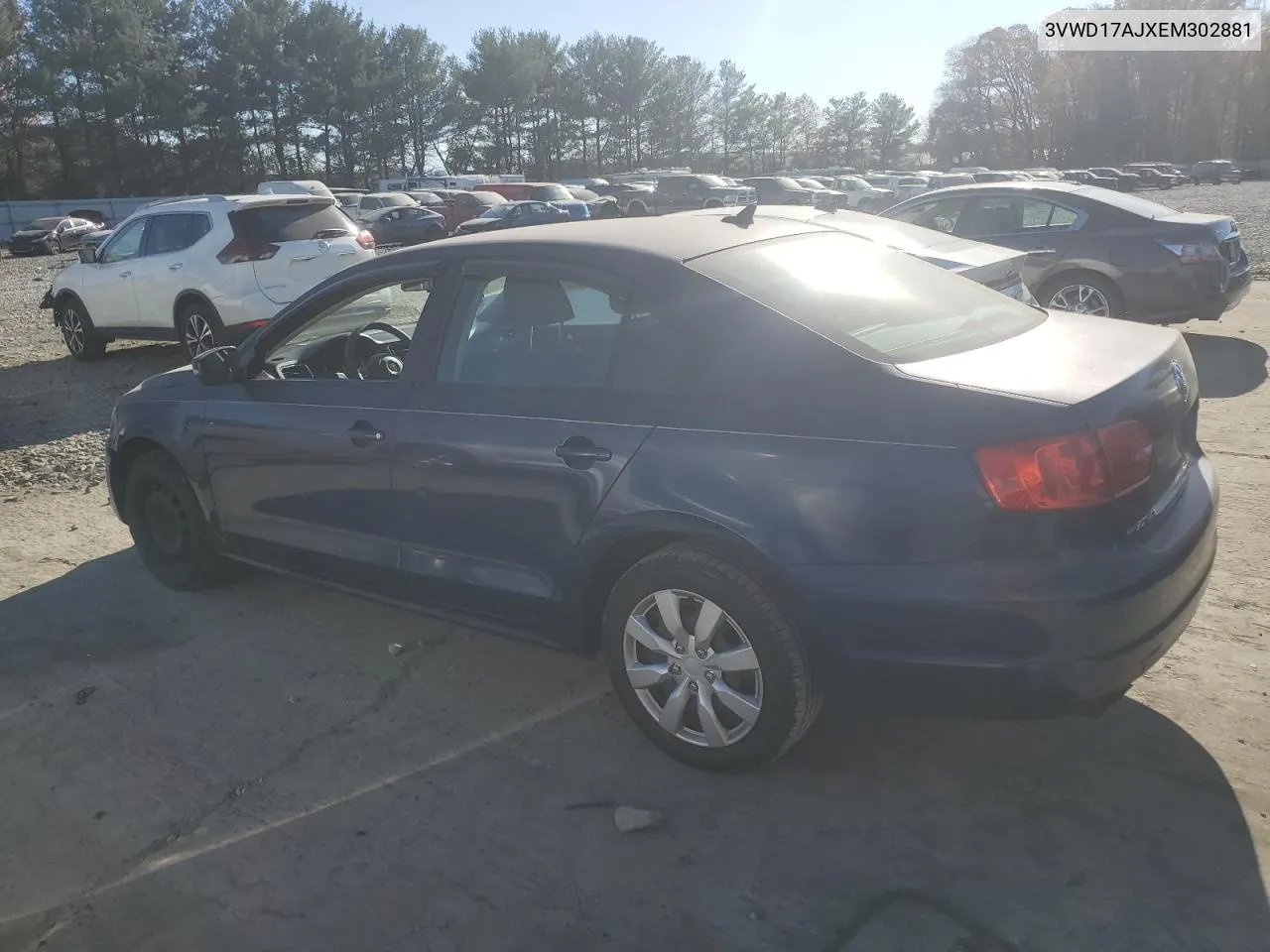 2014 Volkswagen Jetta Se VIN: 3VWD17AJXEM302881 Lot: 79460784