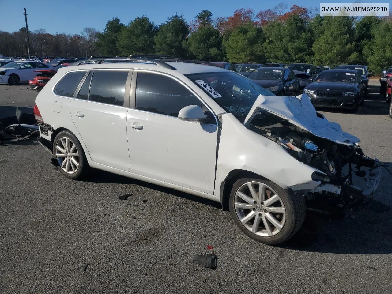 2014 Volkswagen Jetta Tdi VIN: 3VWML7AJ8EM625210 Lot: 79602354