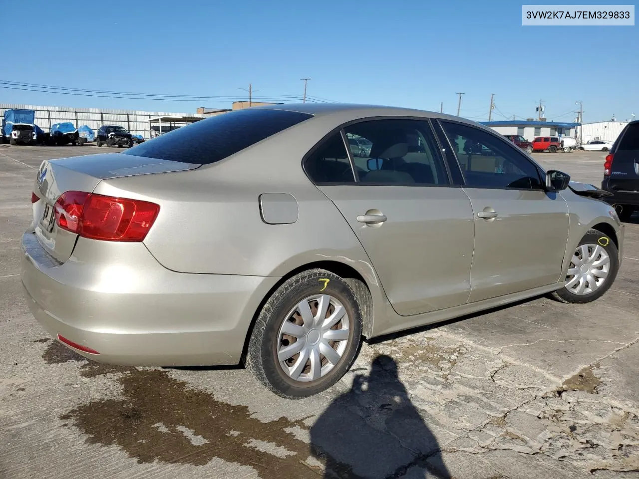 2014 Volkswagen Jetta Base VIN: 3VW2K7AJ7EM329833 Lot: 79673344