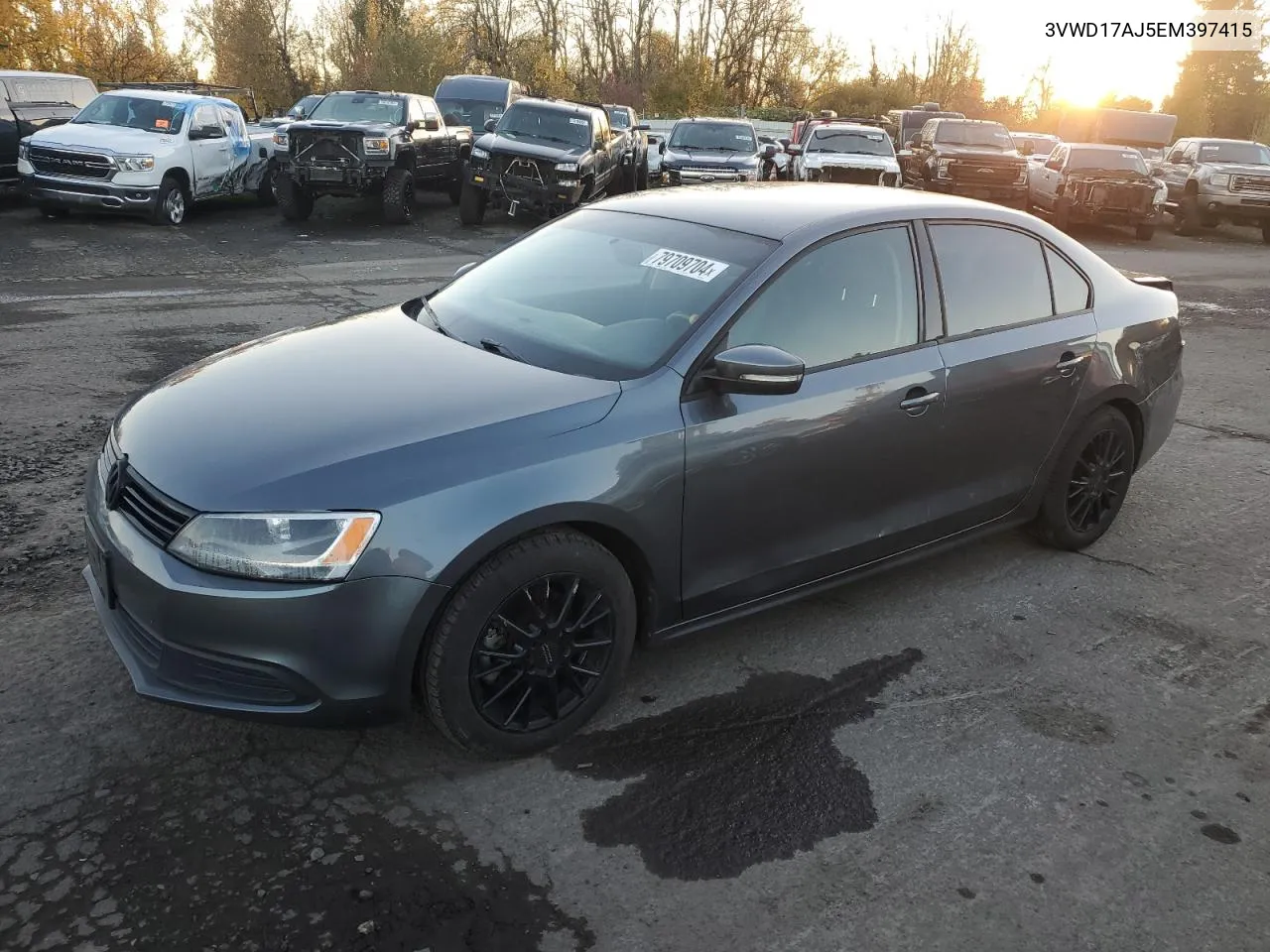 2014 Volkswagen Jetta Se VIN: 3VWD17AJ5EM397415 Lot: 79709704