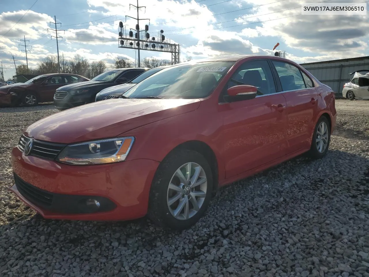 2014 Volkswagen Jetta Se VIN: 3VWD17AJ6EM306510 Lot: 79750074