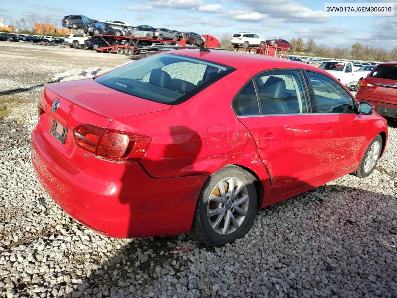 2014 Volkswagen Jetta Se VIN: 3VWD17AJ6EM306510 Lot: 79750074