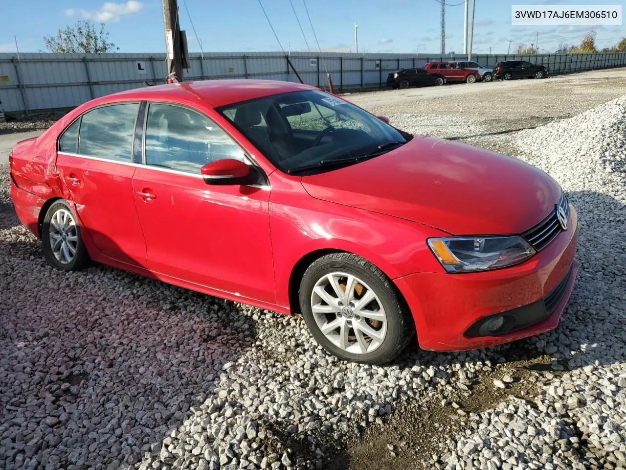 2014 Volkswagen Jetta Se VIN: 3VWD17AJ6EM306510 Lot: 79750074