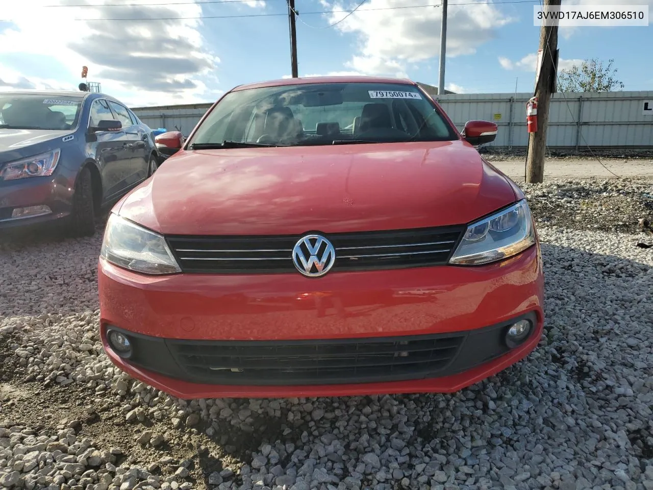 2014 Volkswagen Jetta Se VIN: 3VWD17AJ6EM306510 Lot: 79750074