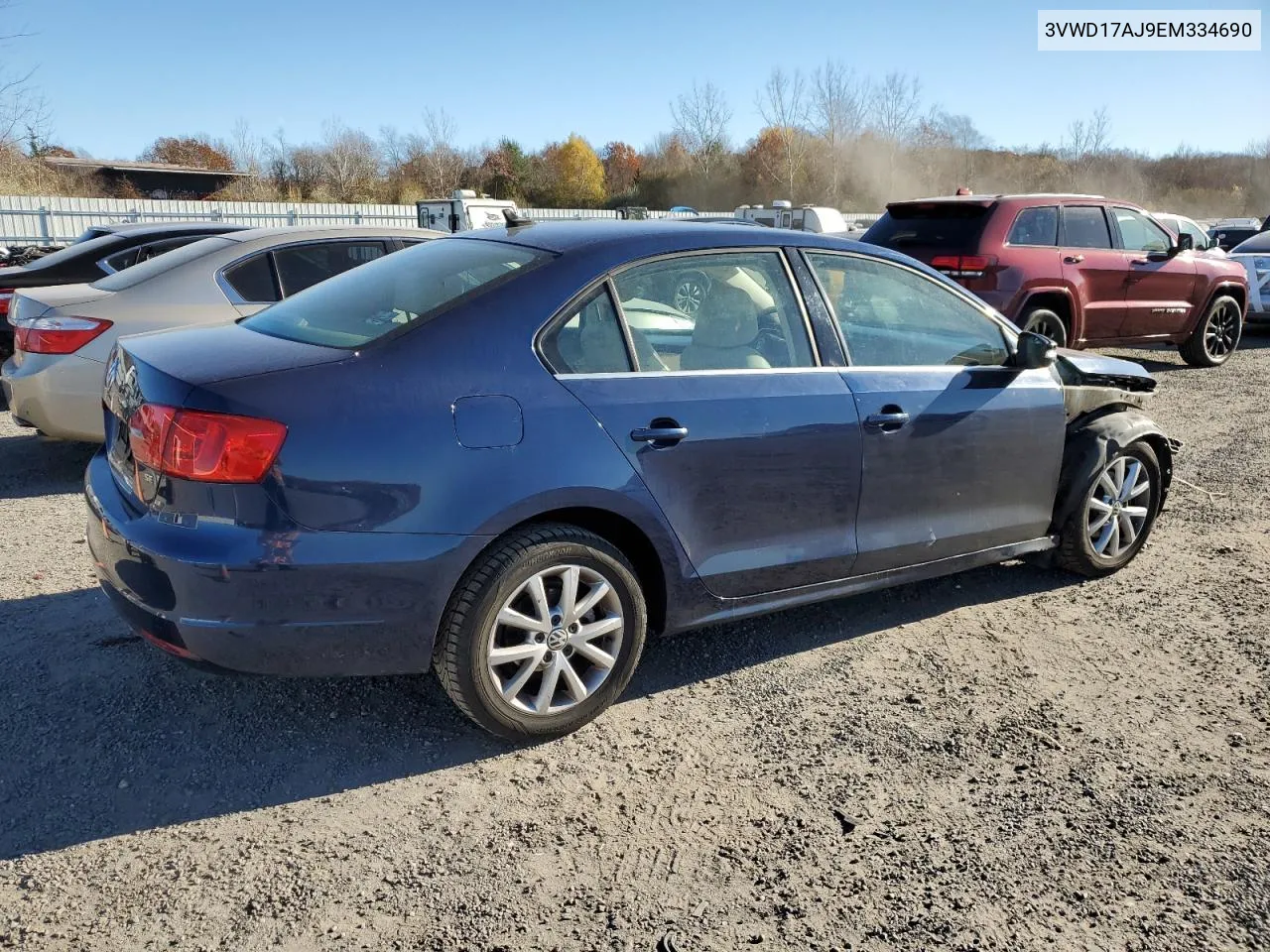 2014 Volkswagen Jetta Se VIN: 3VWD17AJ9EM334690 Lot: 79935254