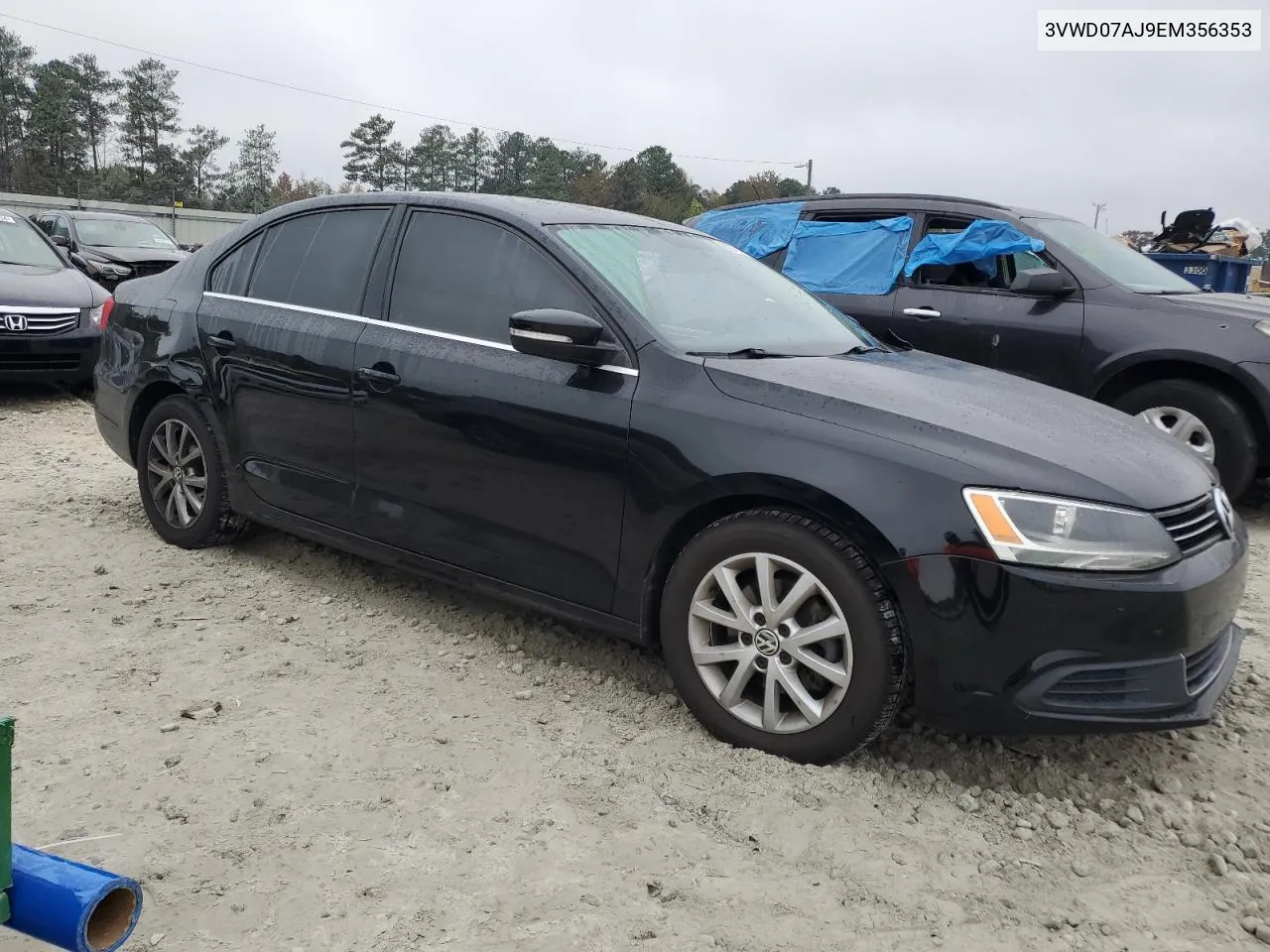 2014 Volkswagen Jetta Se VIN: 3VWD07AJ9EM356353 Lot: 80012574