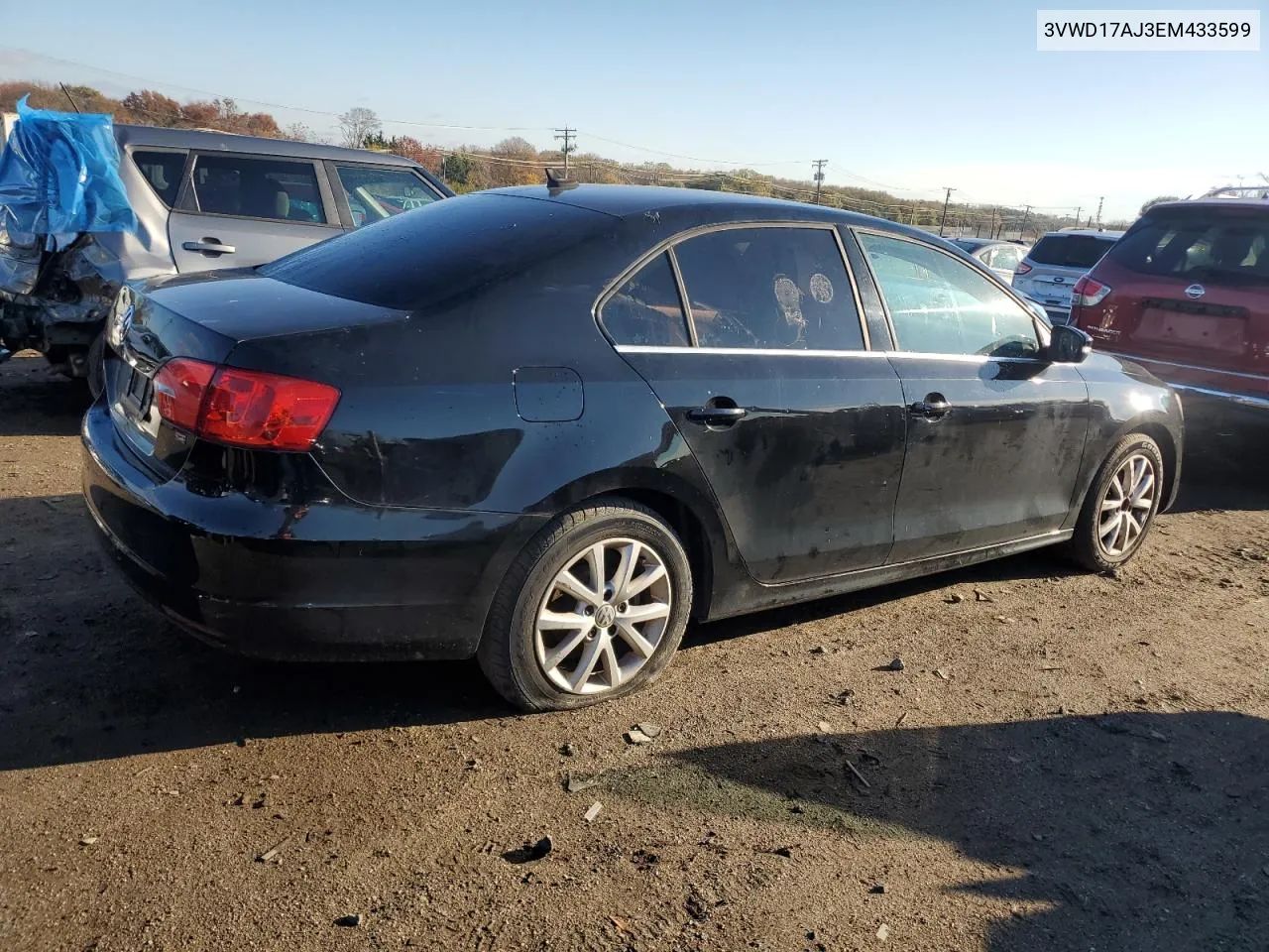 2014 Volkswagen Jetta Se VIN: 3VWD17AJ3EM433599 Lot: 80029514