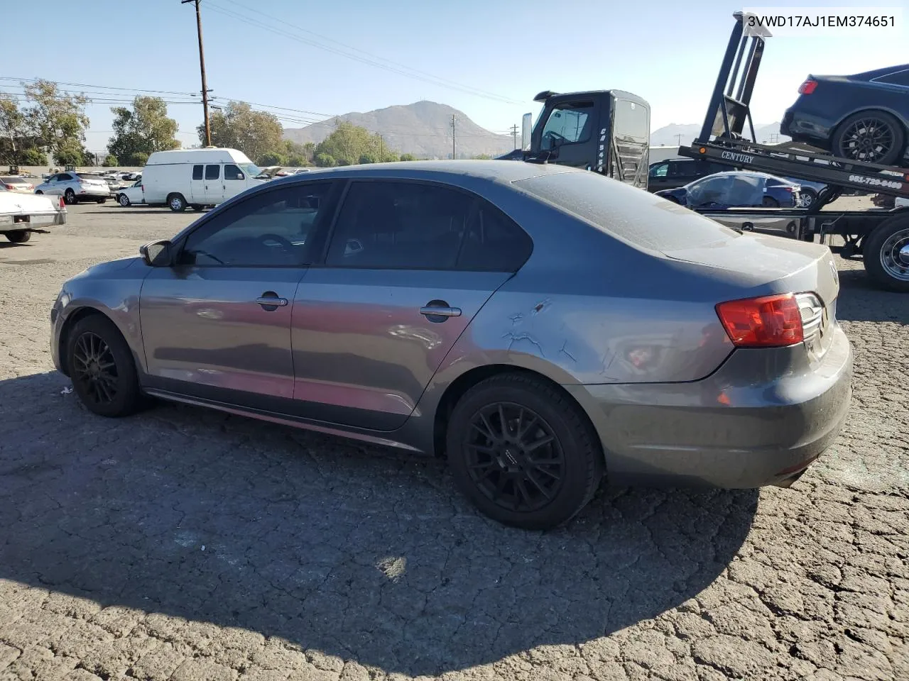 2014 Volkswagen Jetta Se VIN: 3VWD17AJ1EM374651 Lot: 80122844