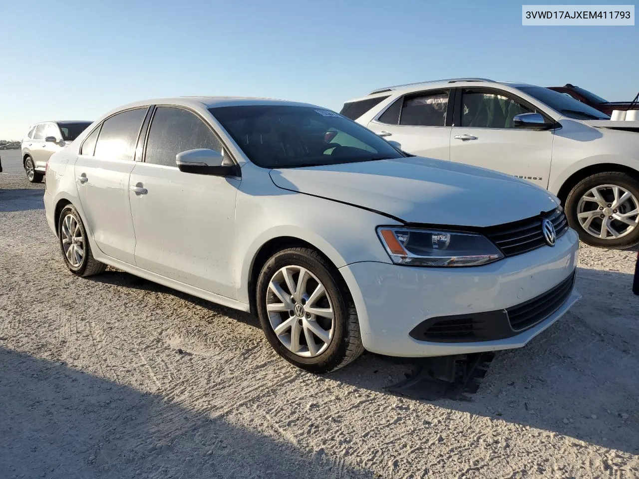 2014 Volkswagen Jetta Se VIN: 3VWD17AJXEM411793 Lot: 80349134