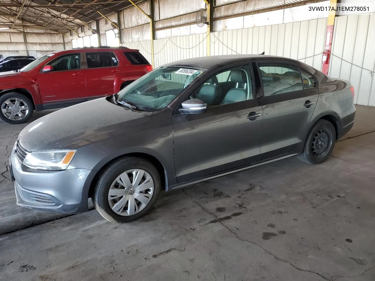 2014 Volkswagen Jetta Se VIN: 3VWD17AJ1EM278051 Lot: 80586204