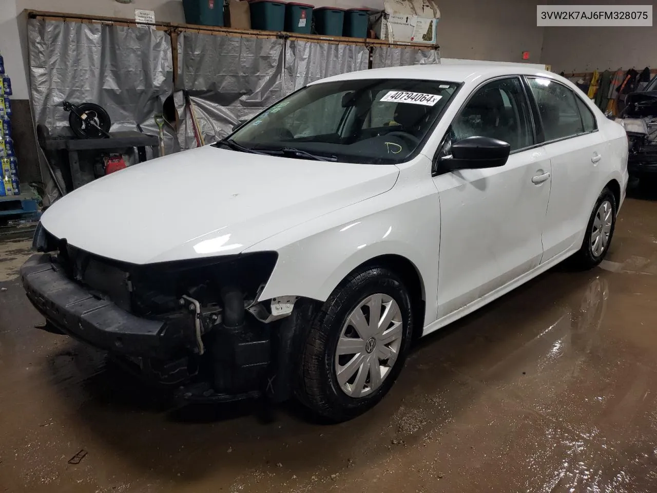 2015 Volkswagen Jetta Base VIN: 3VW2K7AJ6FM328075 Lot: 40794064