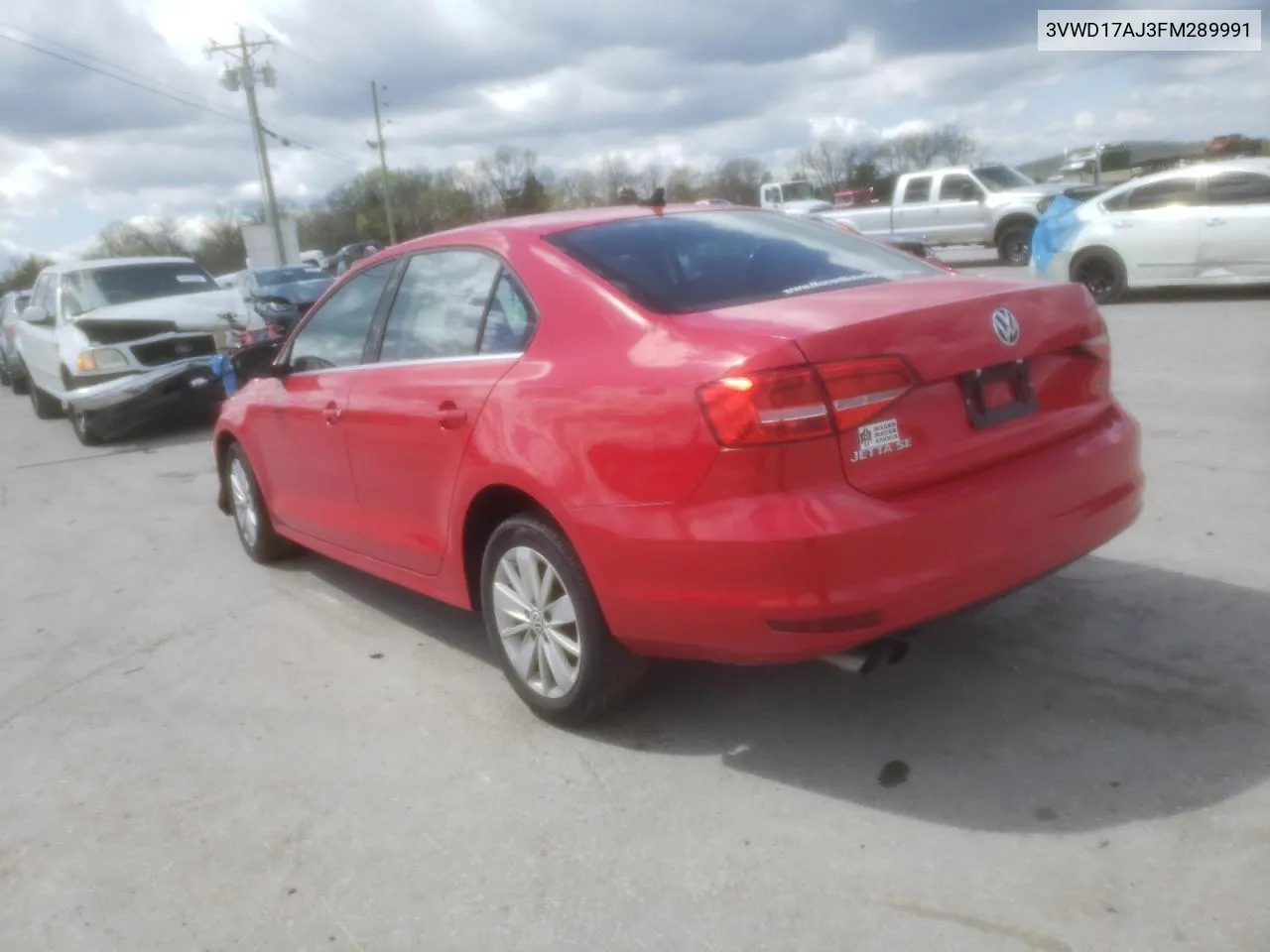 2015 Volkswagen Jetta Se VIN: 3VWD17AJ3FM289991 Lot: 48652954