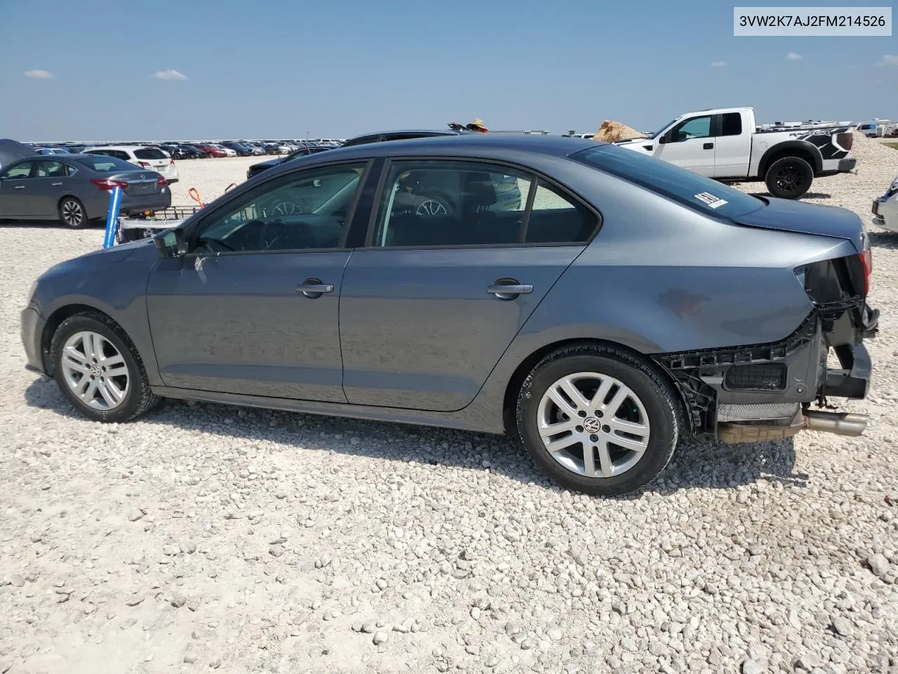 2015 Volkswagen Jetta Base VIN: 3VW2K7AJ2FM214526 Lot: 61672694