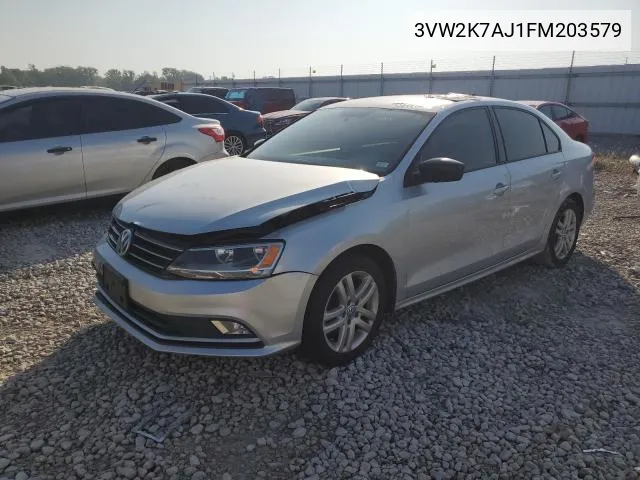 3VW2K7AJ1FM203579 2015 Volkswagen Jetta Base