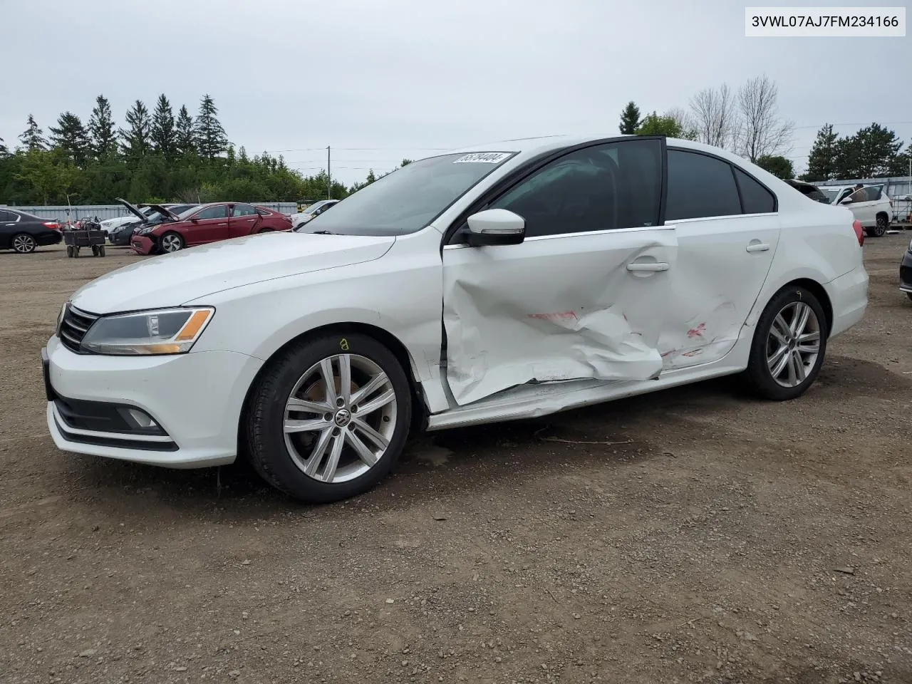 2015 Volkswagen Jetta Sel VIN: 3VWL07AJ7FM234166 Lot: 65784404