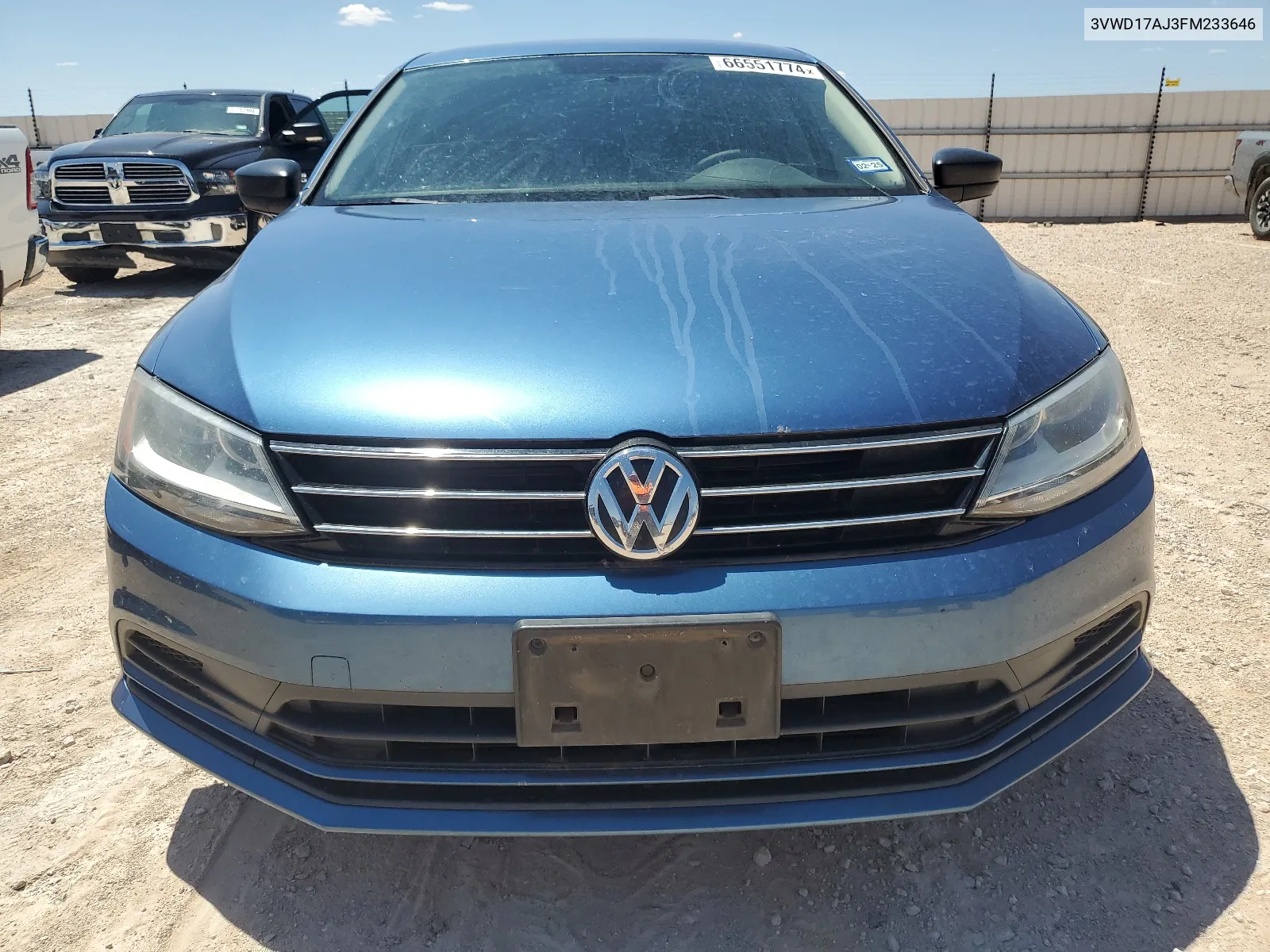 3VWD17AJ3FM233646 2015 Volkswagen Jetta Se