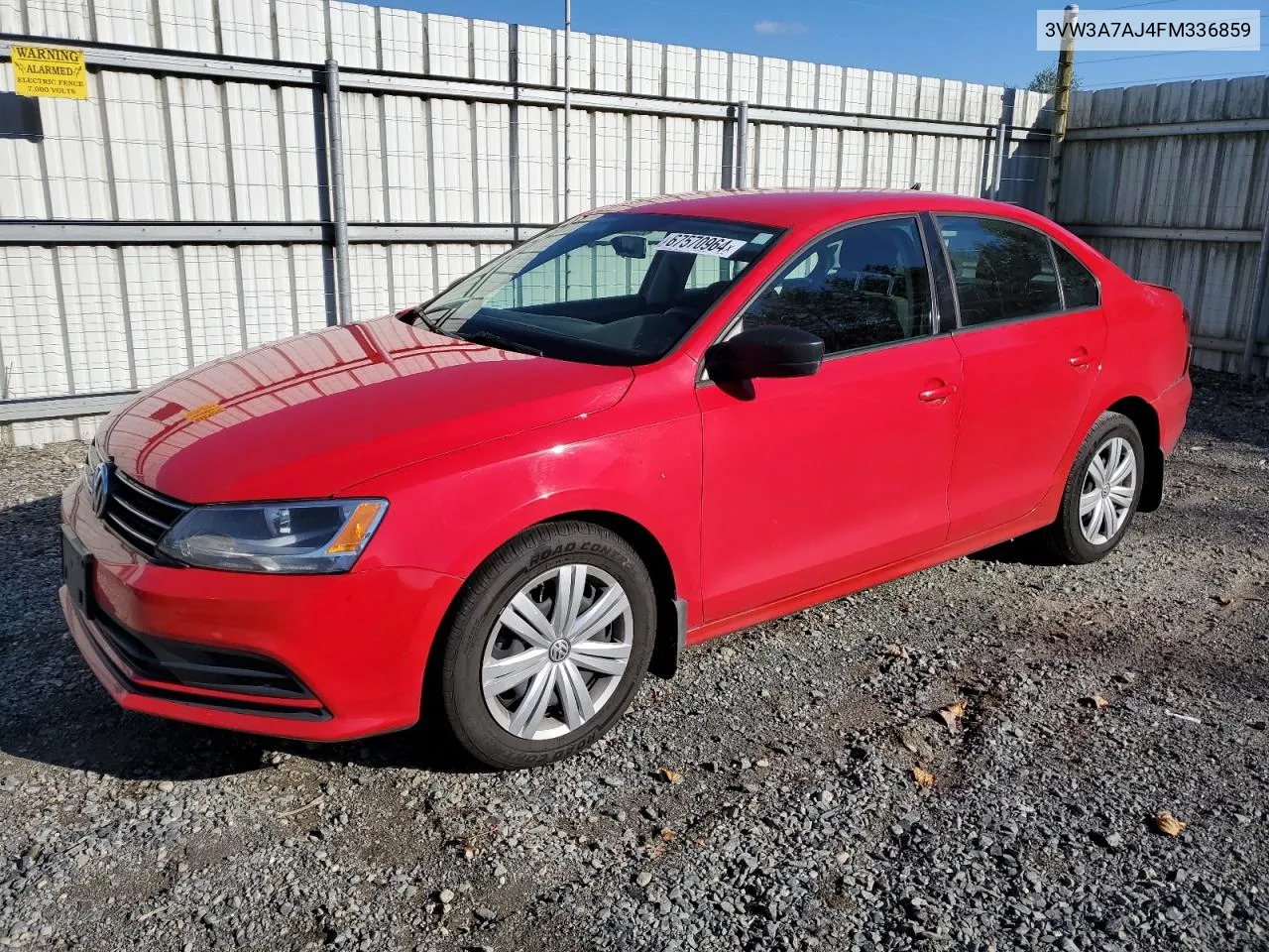 2015 Volkswagen Jetta Tdi VIN: 3VW3A7AJ4FM336859 Lot: 67570964