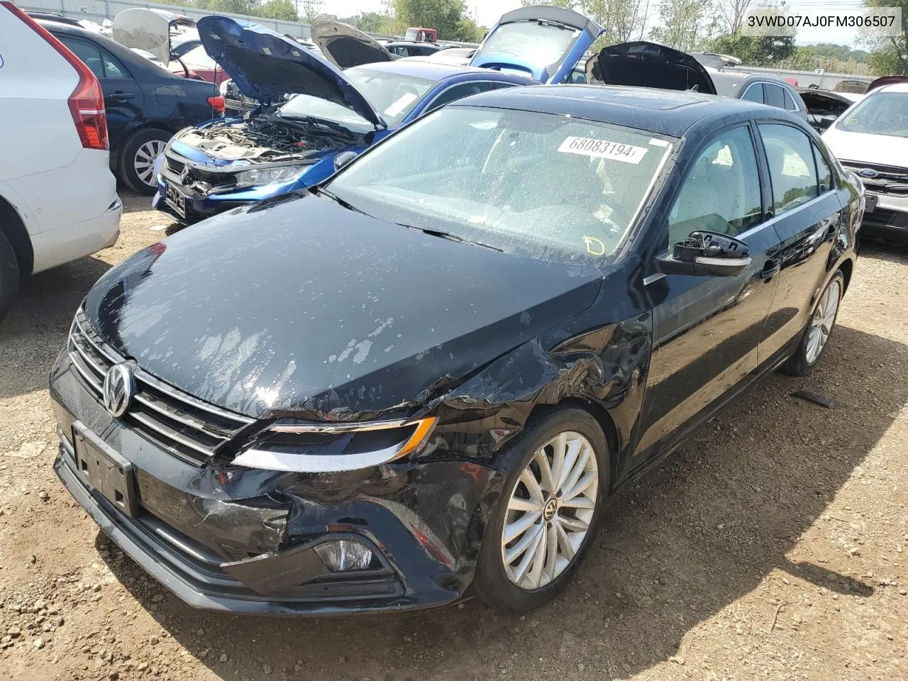 2015 Volkswagen Jetta Se VIN: 3VWD07AJ0FM306507 Lot: 68083194