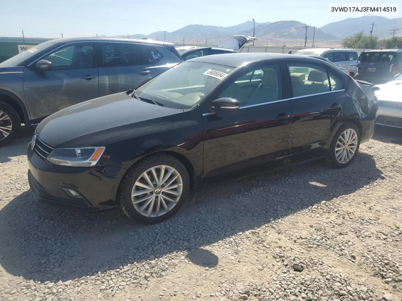 2015 Volkswagen Jetta Se VIN: 3VWD17AJ3FM414519 Lot: 69006694