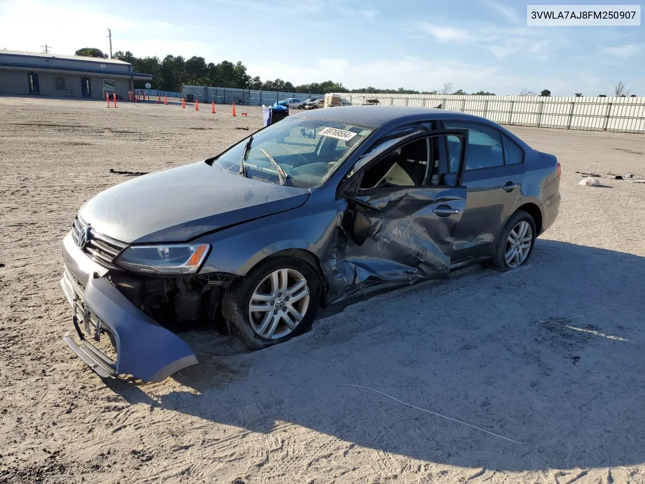 2015 Volkswagen Jetta Tdi VIN: 3VWLA7AJ8FM250907 Lot: 69769554