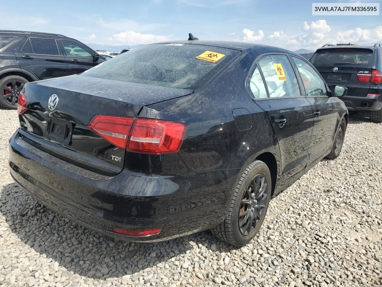 2015 Volkswagen Jetta Tdi VIN: 3VWLA7AJ7FM336595 Lot: 70974304