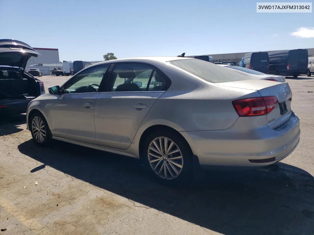 2015 Volkswagen Jetta Se VIN: 3VWD17AJXFM313042 Lot: 71133474