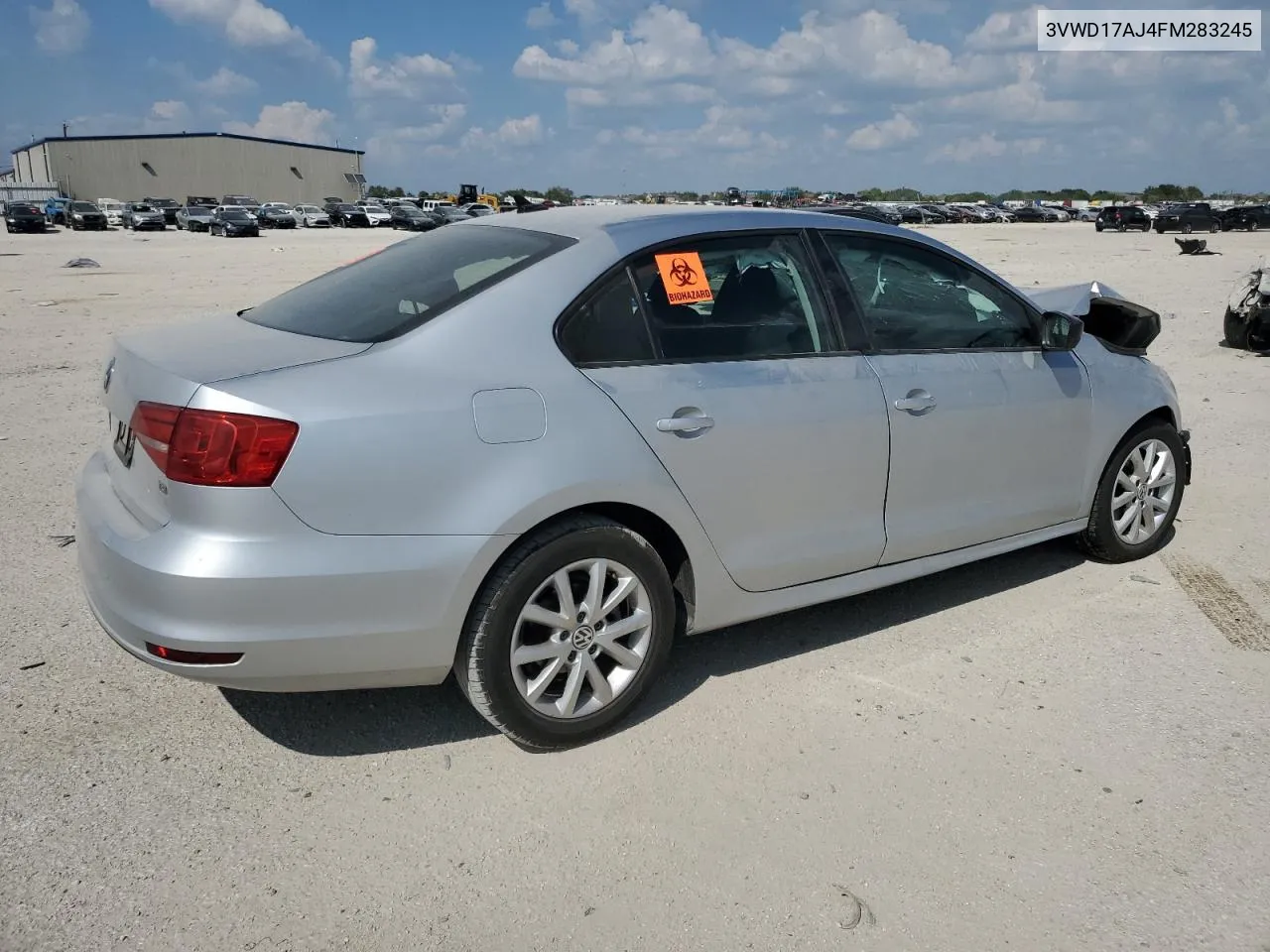 2015 Volkswagen Jetta Se VIN: 3VWD17AJ4FM283245 Lot: 71790484