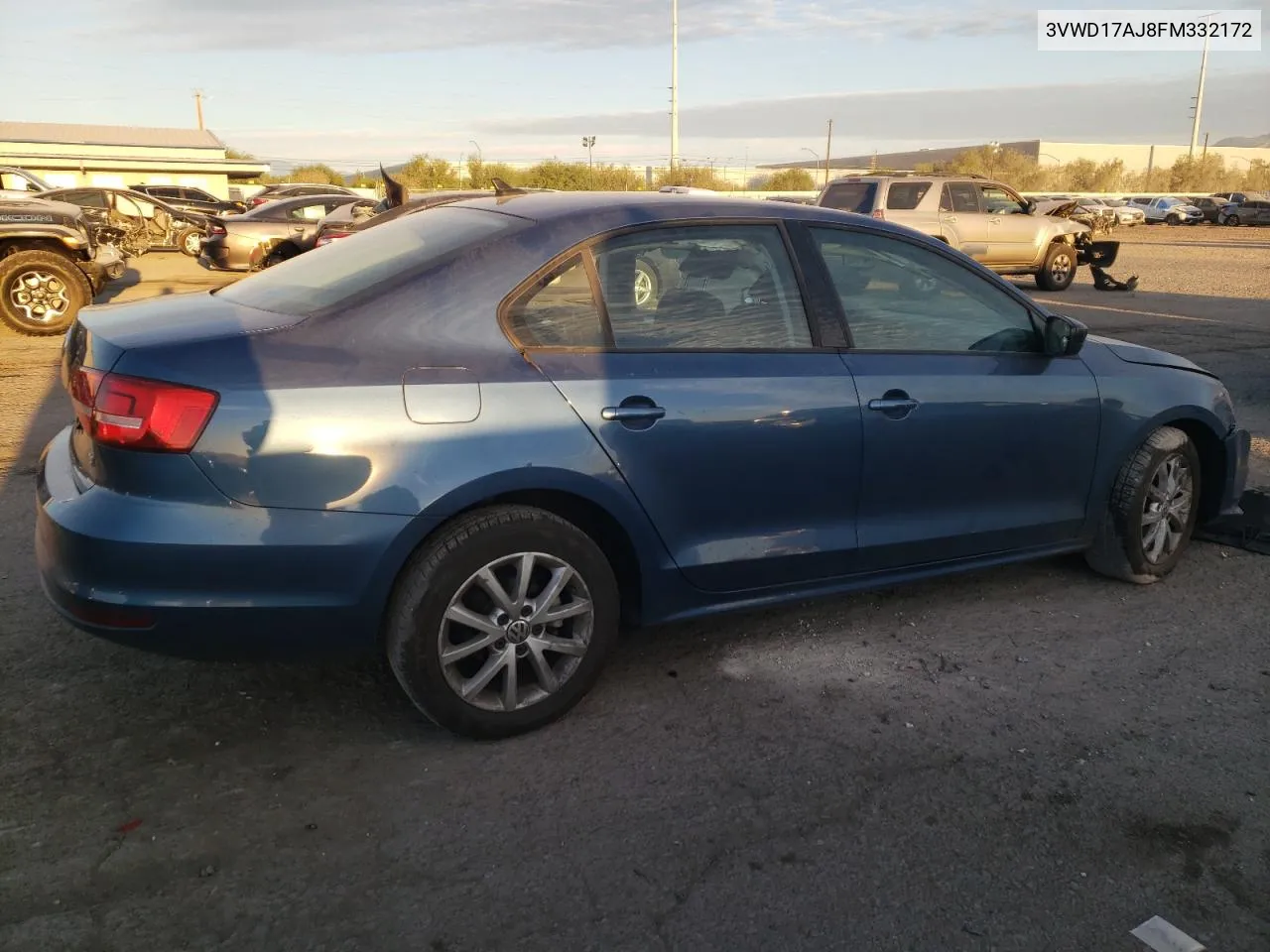 2015 Volkswagen Jetta Se VIN: 3VWD17AJ8FM332172 Lot: 72166504