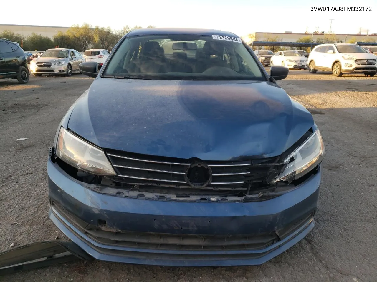 2015 Volkswagen Jetta Se VIN: 3VWD17AJ8FM332172 Lot: 72166504