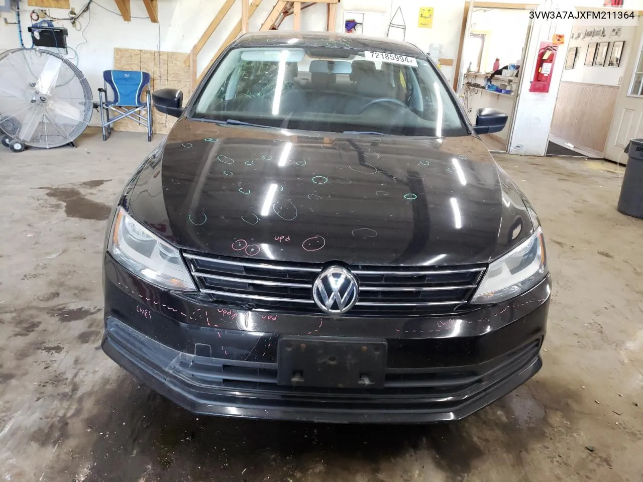 2015 Volkswagen Jetta Tdi VIN: 3VW3A7AJXFM211364 Lot: 72185994