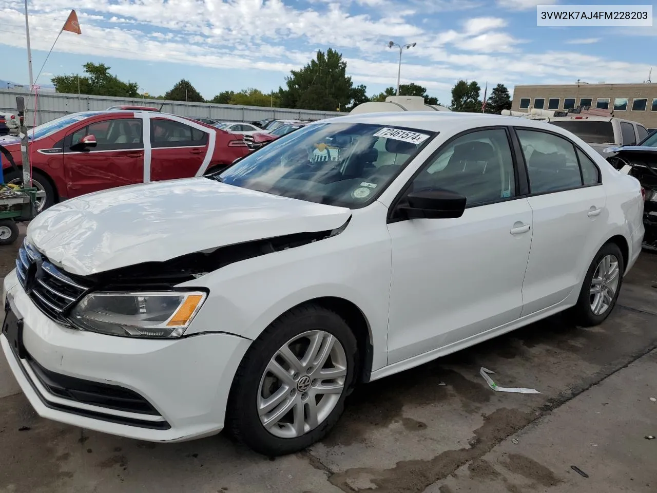 3VW2K7AJ4FM228203 2015 Volkswagen Jetta Base