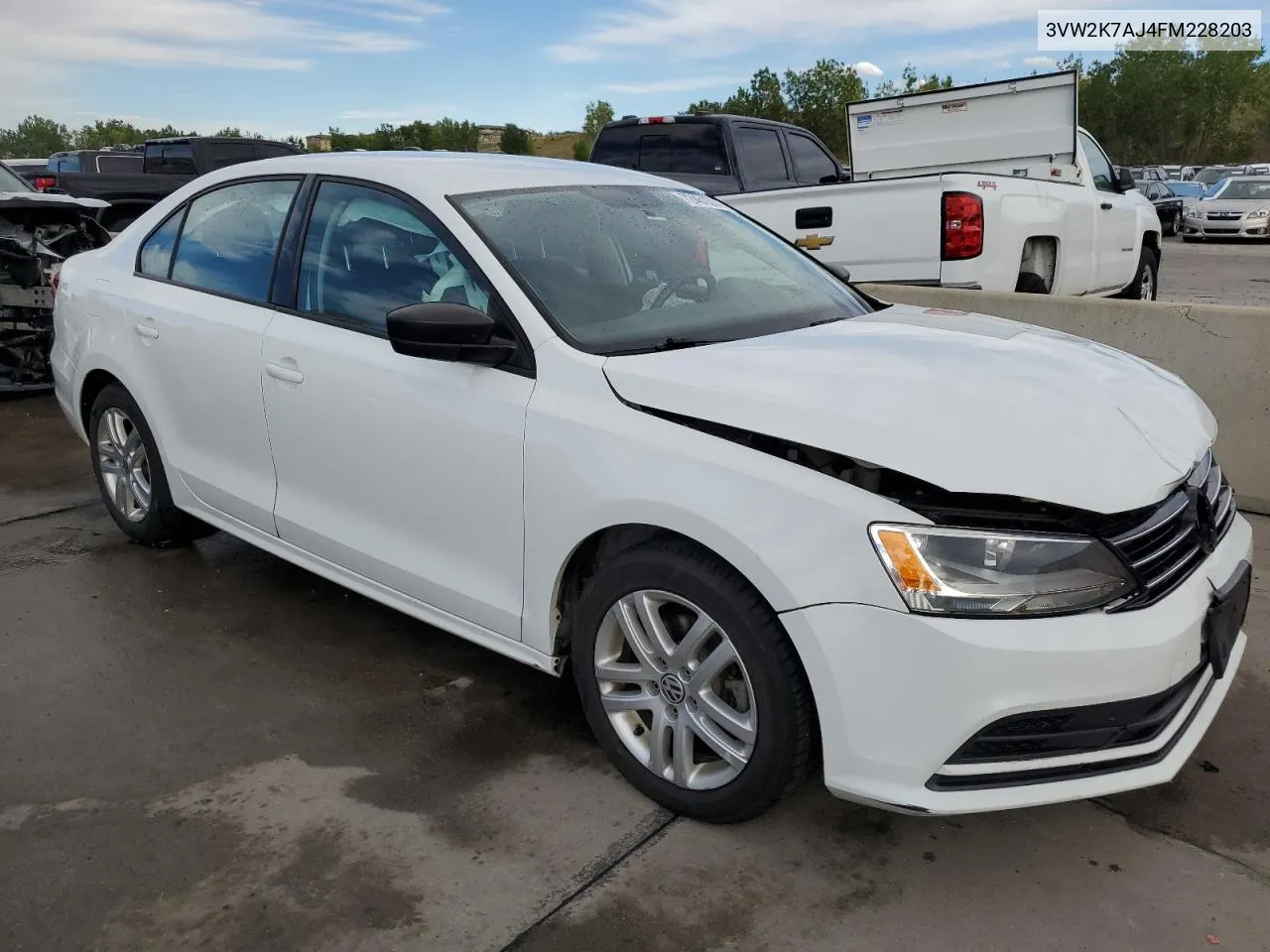 2015 Volkswagen Jetta Base VIN: 3VW2K7AJ4FM228203 Lot: 72461574