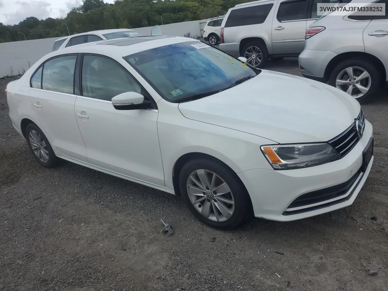 2015 Volkswagen Jetta Se VIN: 3VWD17AJ3FM338252 Lot: 72533364