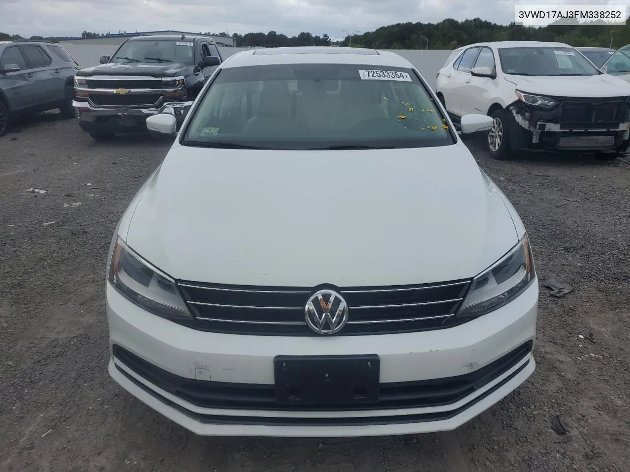 2015 Volkswagen Jetta Se VIN: 3VWD17AJ3FM338252 Lot: 72533364