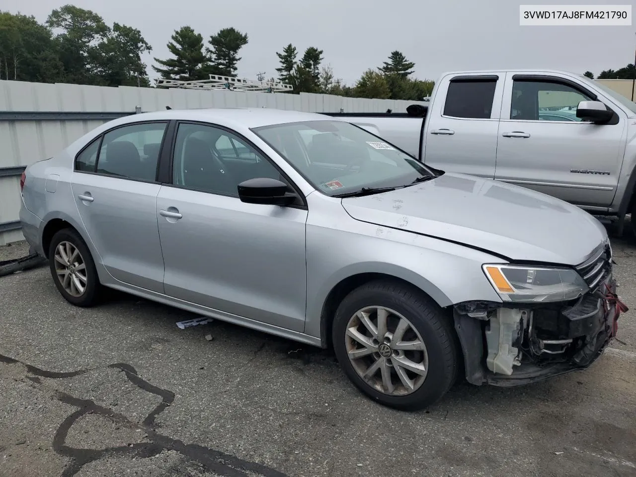 2015 Volkswagen Jetta Se VIN: 3VWD17AJ8FM421790 Lot: 72552344