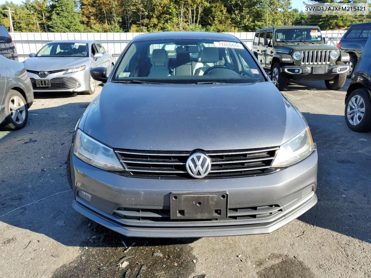 2015 Volkswagen Jetta Se VIN: 3VWD17AJXFM215421 Lot: 72659444