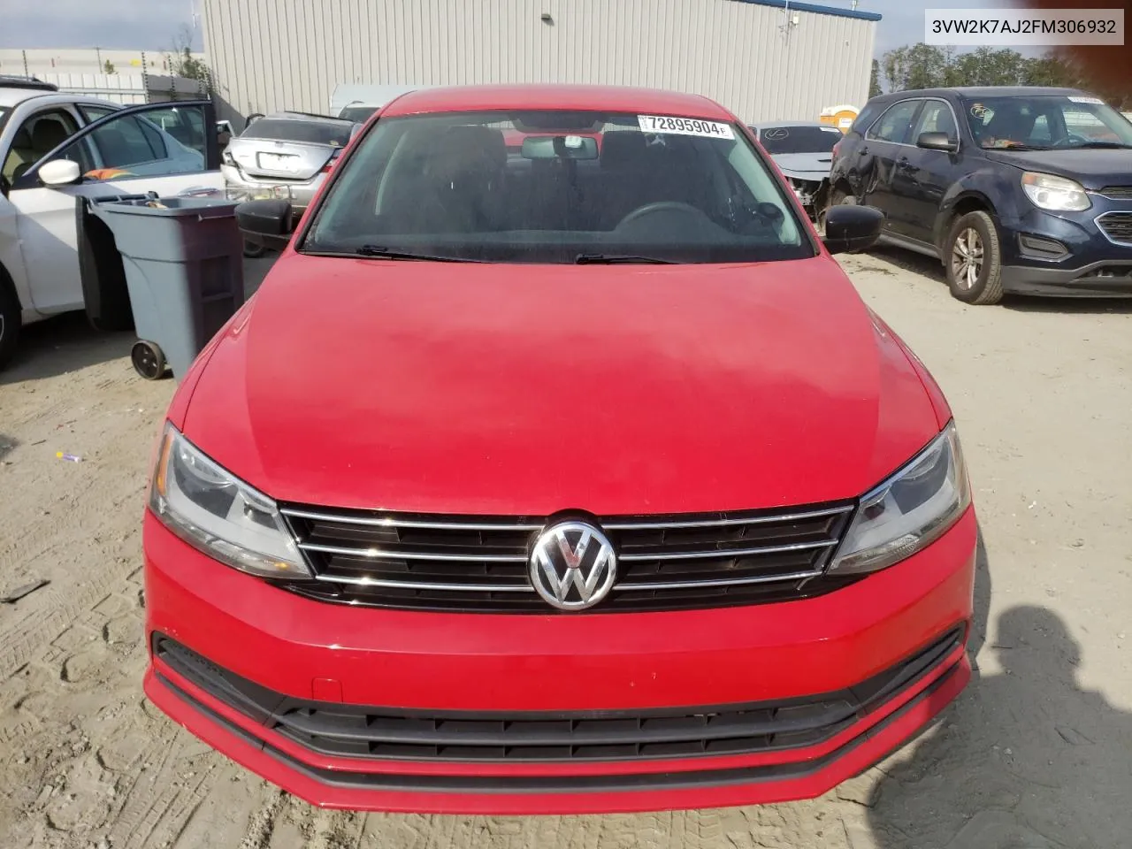 2015 Volkswagen Jetta Base VIN: 3VW2K7AJ2FM306932 Lot: 72895904